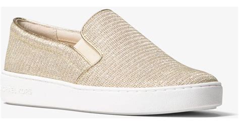 michael kors white keaton sneakers|Michael Kors chain mesh keaton.